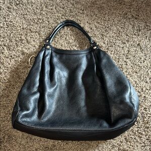 Black Leather Gucci Women's Bag
